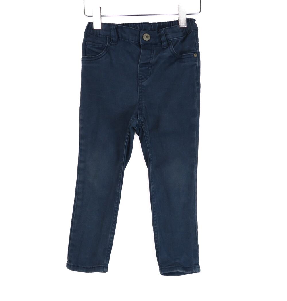 H&M Boys Navy Blue Chino Jeans Slim Fit Stretch Pants Toddler 2T